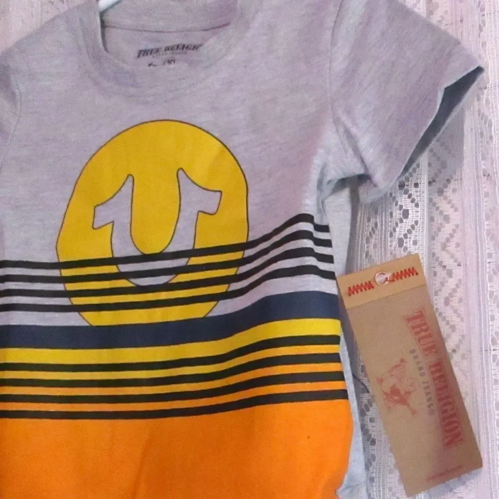 True Religion T Shirt Denim Baby Boy 2- Pi…